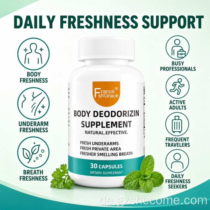 Shecome Body Deodorizin-Ergänzungsmittel als Antioxidans
